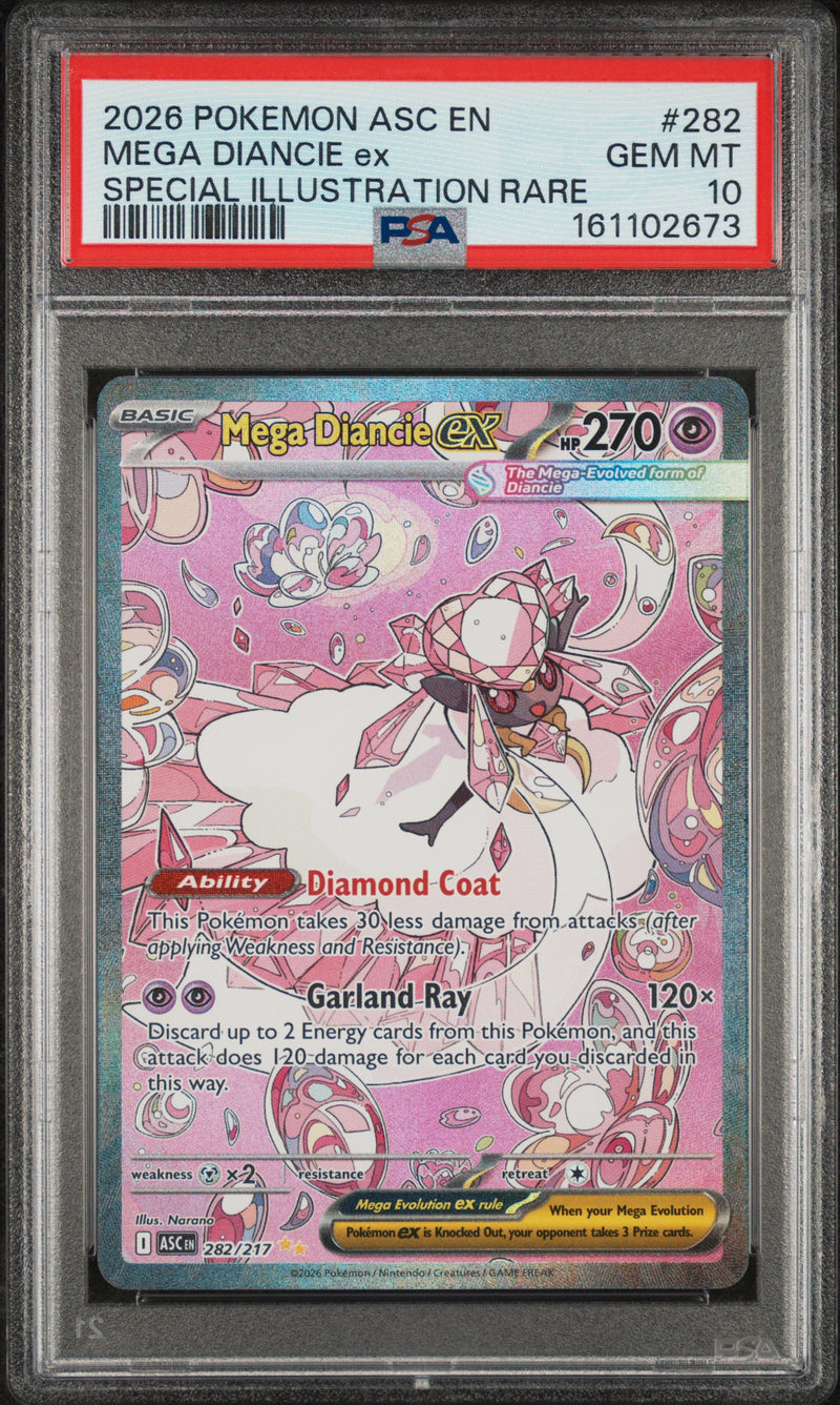 Load image into Gallery viewer, Mega Diancie ex #282/217 Special Illustration Rare Ascended Heroes 2026 PSA 10
