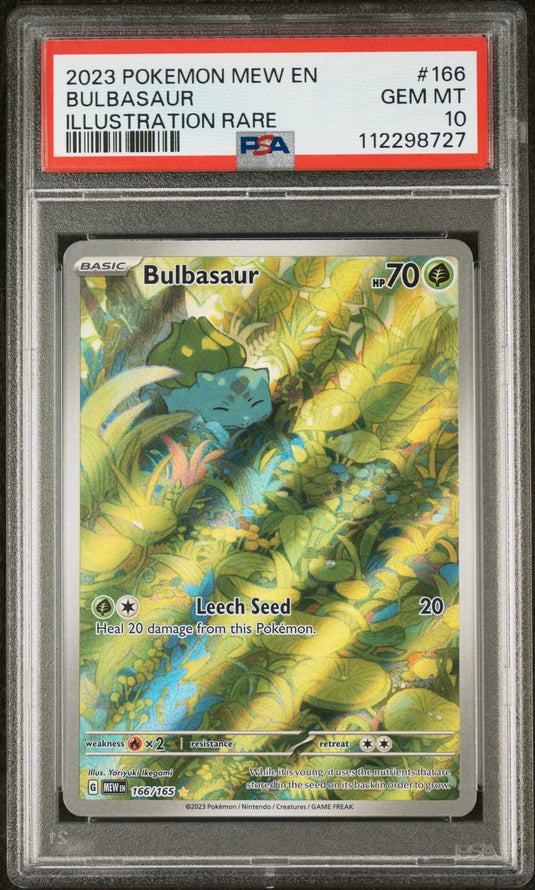 Bulbasaur #166/165 Illustration Rare 151 2023 PSA 10