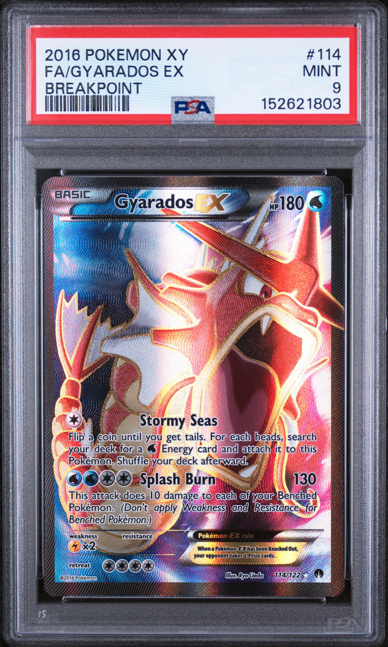 Load image into Gallery viewer, Gyarados EX #114/122 Ultra Rare BREAKpoint 2016 PSA 9
