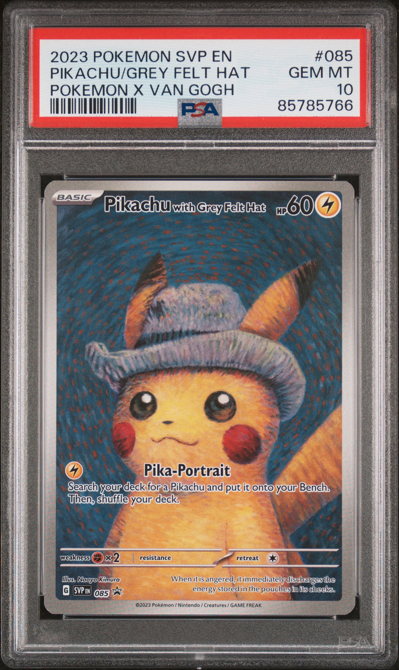 Load image into Gallery viewer, Pikachu with Grey Felt Hat #085 SVP Black Star Promo 2023 PSA 10
