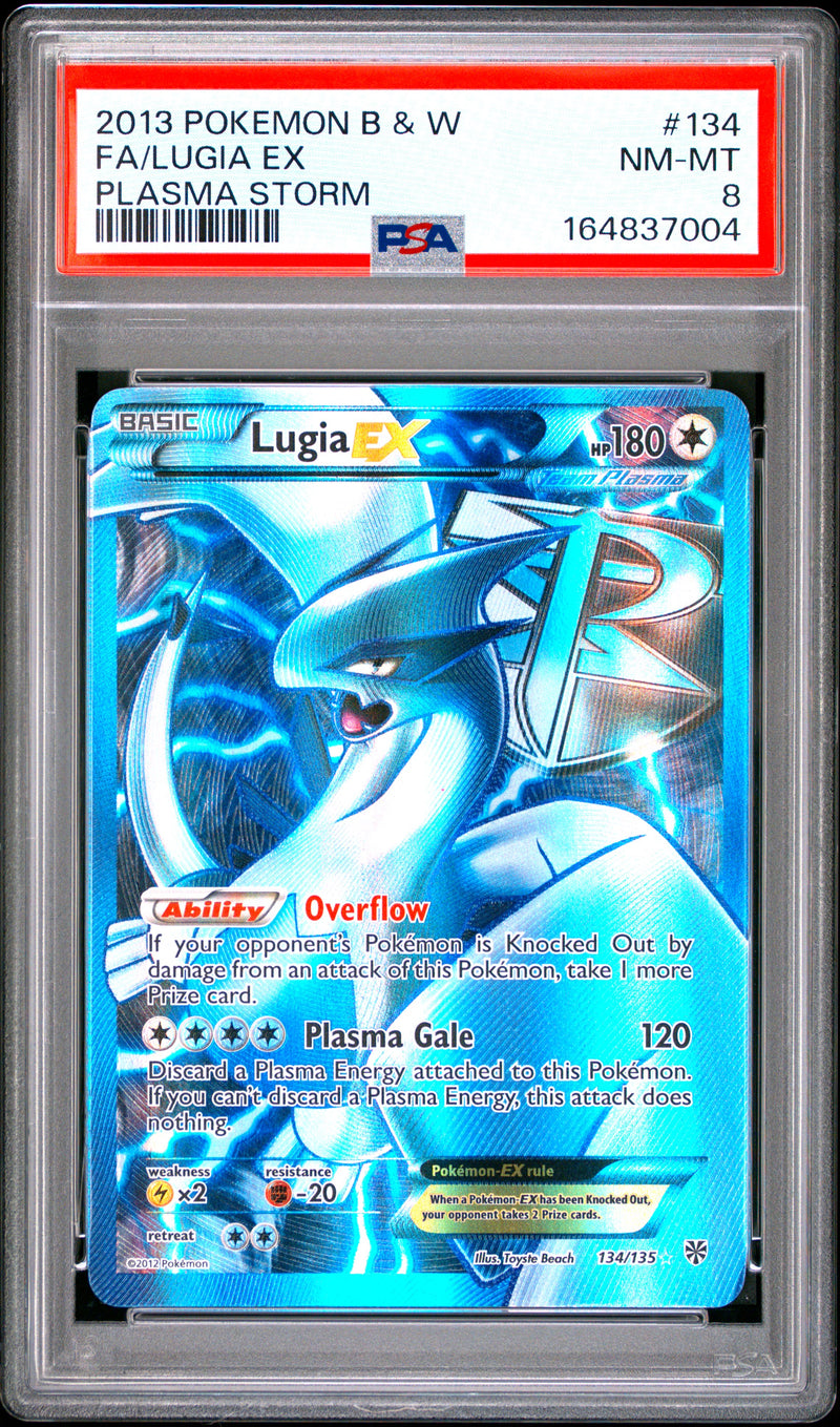 Load image into Gallery viewer, Lugia EX #134/135 Ultra Rare Plasma Storm 2013 PSA 8
