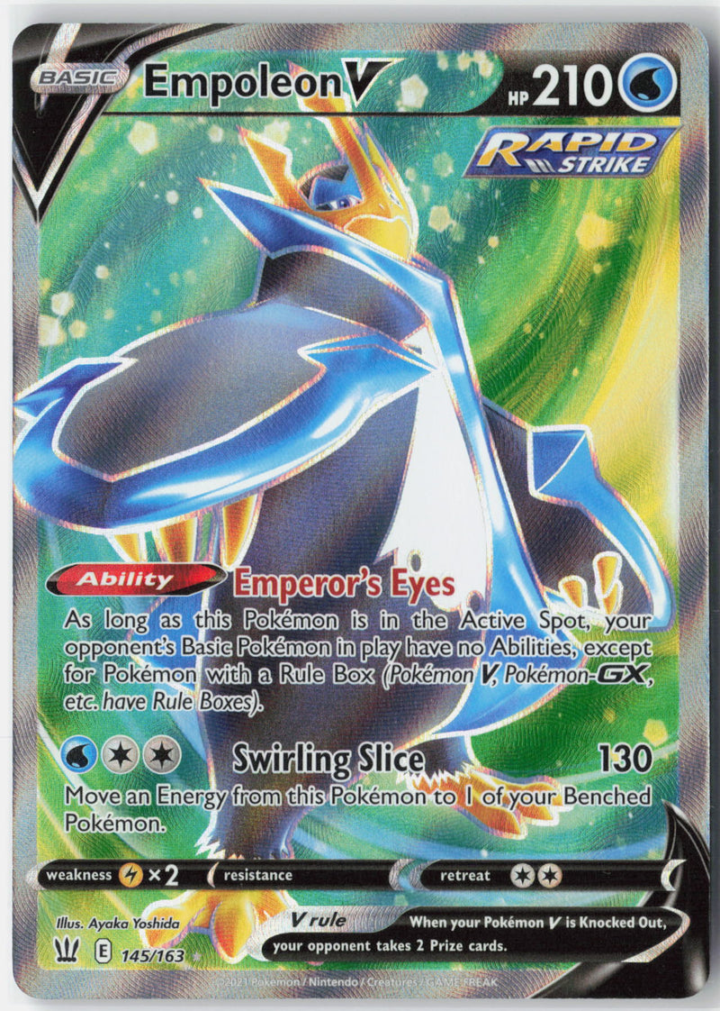 Load image into Gallery viewer, Empoleon V #145/163 Ultra Rare Battle Styles 2021 NM
