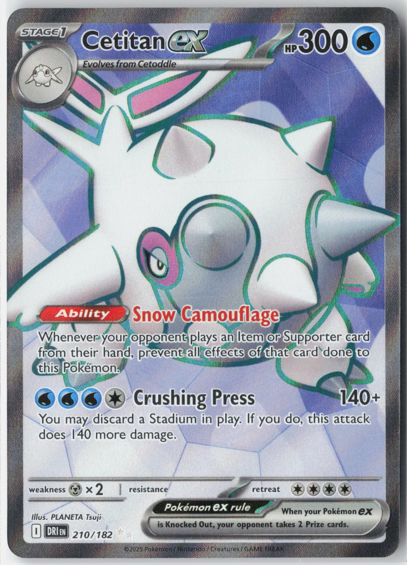 Load image into Gallery viewer, Cetitan ex #210/182 Ultra Rare Destined Rivals 2025 NM
