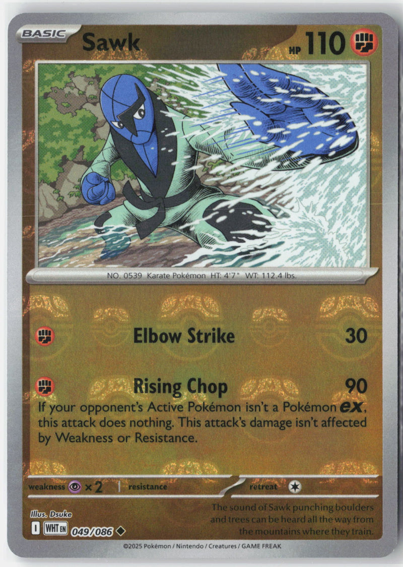 Load image into Gallery viewer, Sawk #049/086 Master Ball Reverse Holo White Flare 2025 NM
