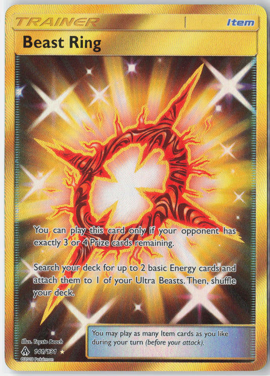 Beast Ring #141/131 Secret Rare Forbidden Light 2018 NM