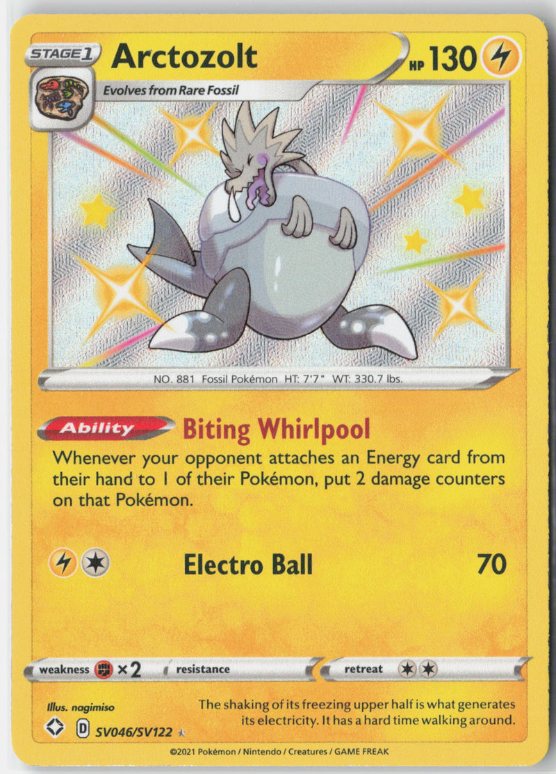 Load image into Gallery viewer, Arctozolt #SV046/SV122 Shiny Rare Shining Fates 2021 NM
