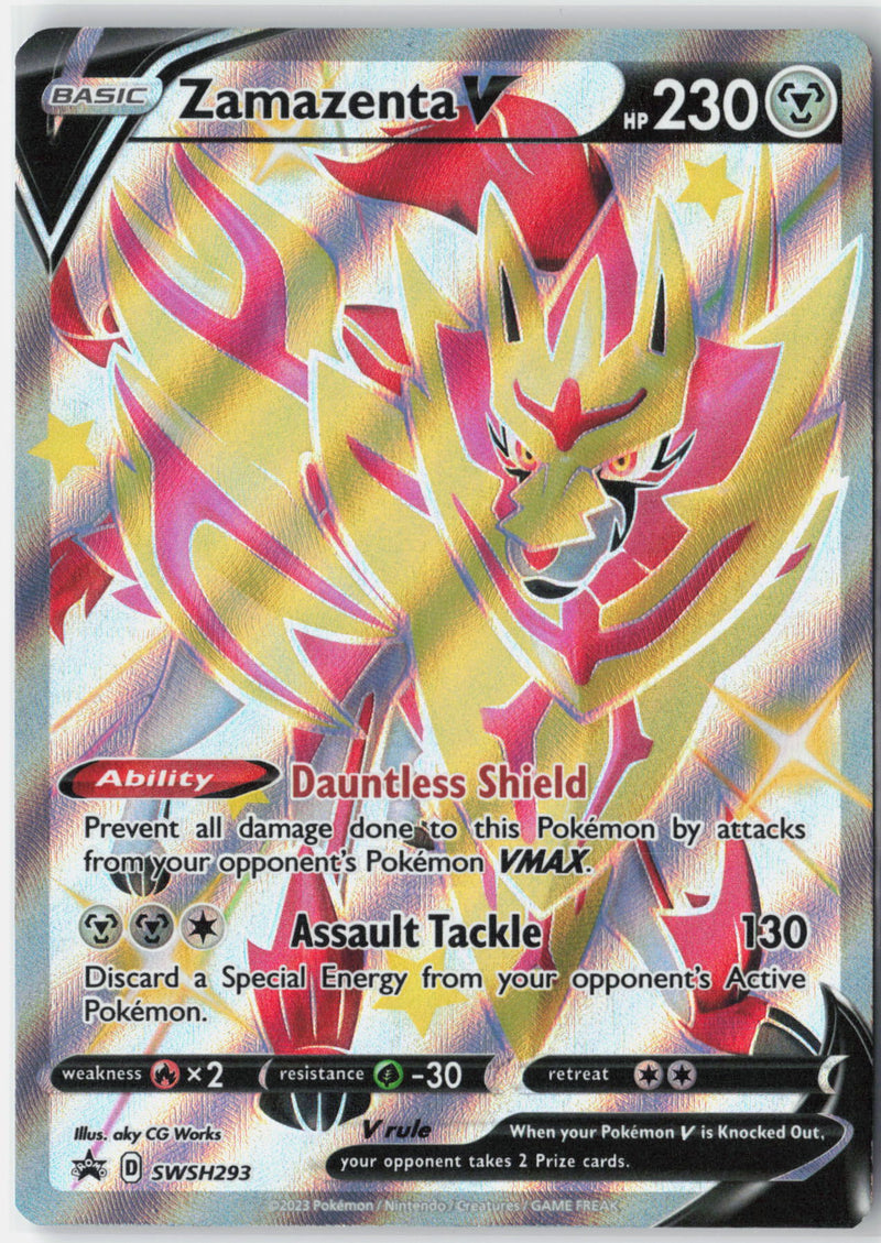 Load image into Gallery viewer, Zamazenta V #SWSH293 SWSH Black Star Promo 2023 NM
