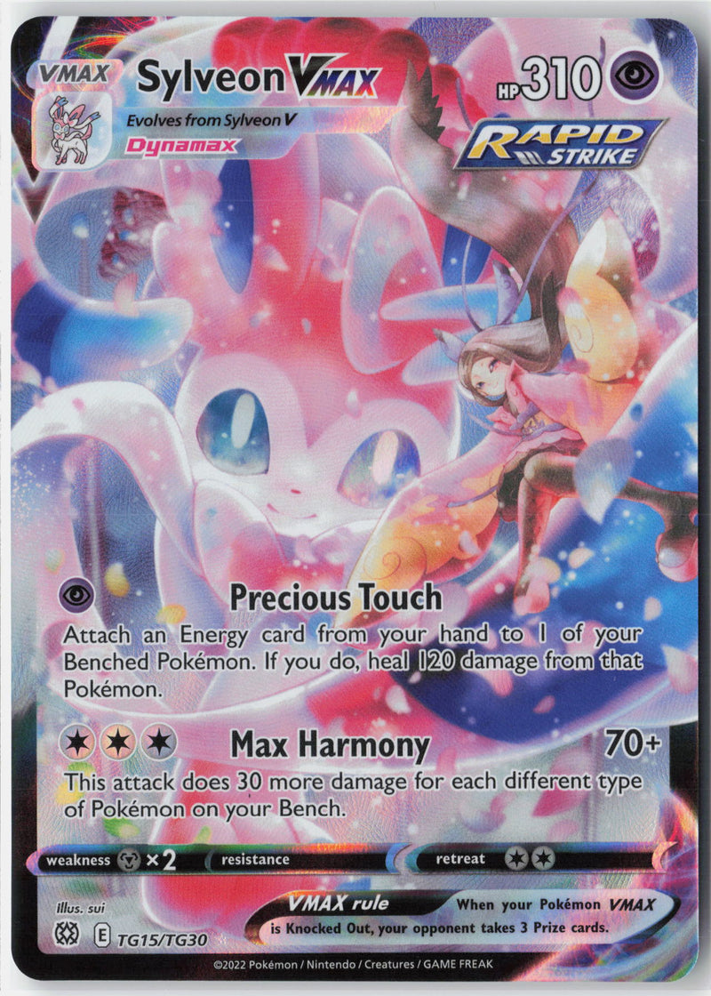 Load image into Gallery viewer, Sylveon VMAX #TG15/TG30 Trainer Gallery Brilliant Stars 2022 NM
