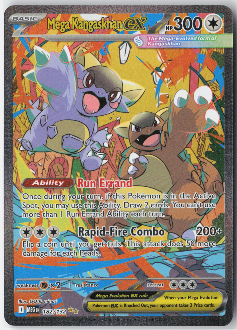 Load image into Gallery viewer, Mega Kangaskhan ex #182/132 Special Illustration Rare Mega Evolution 2025 NM
