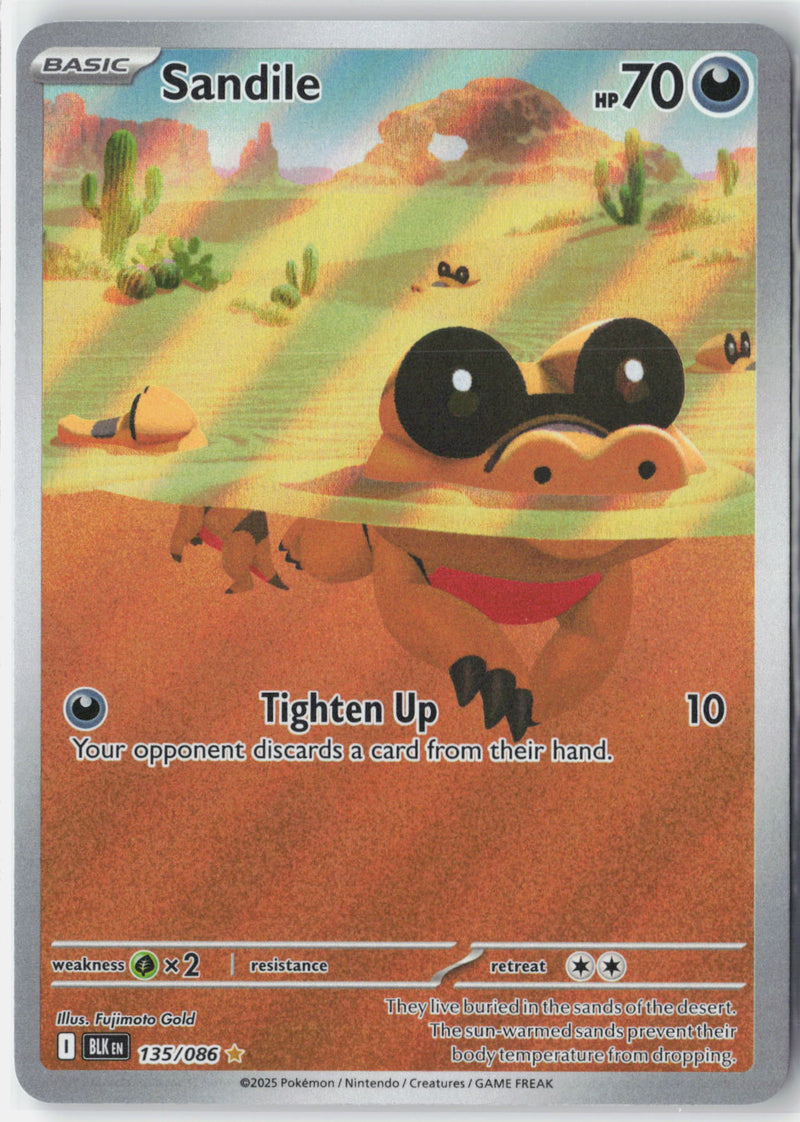 Load image into Gallery viewer, Sandile #135/086 Illustration Rare Black Bolt 2025 NM
