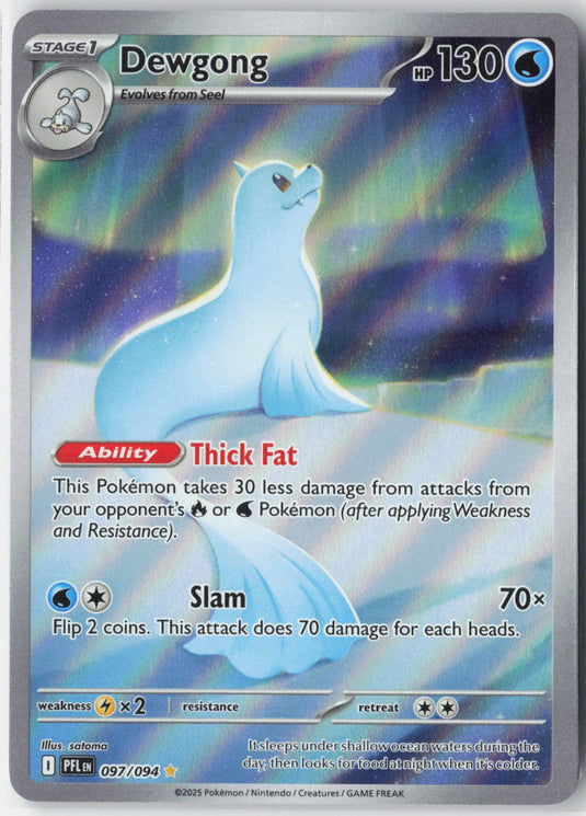 Dewgong #097/094 Illustration Rare Phantasmal Flames 2025 NM