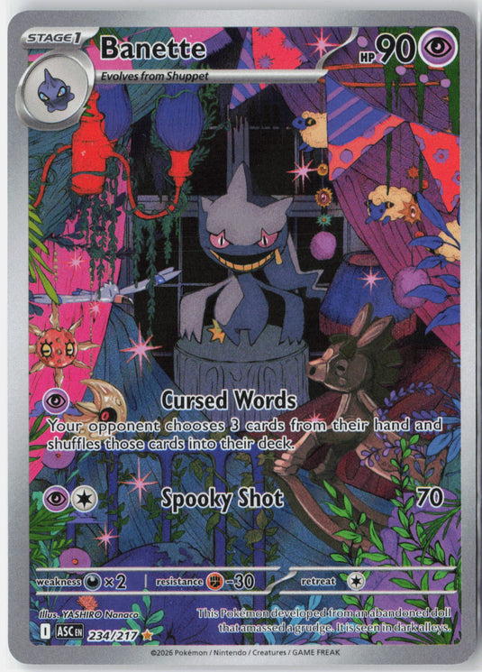 Banette #234/217 Illustration Rare Ascended Heroes 2026 NM