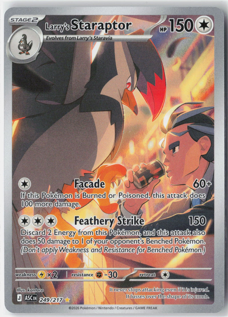 Load image into Gallery viewer, Larry's Staraptor #249/217 Illustration Rare Ascended Heroes 2026 NM

