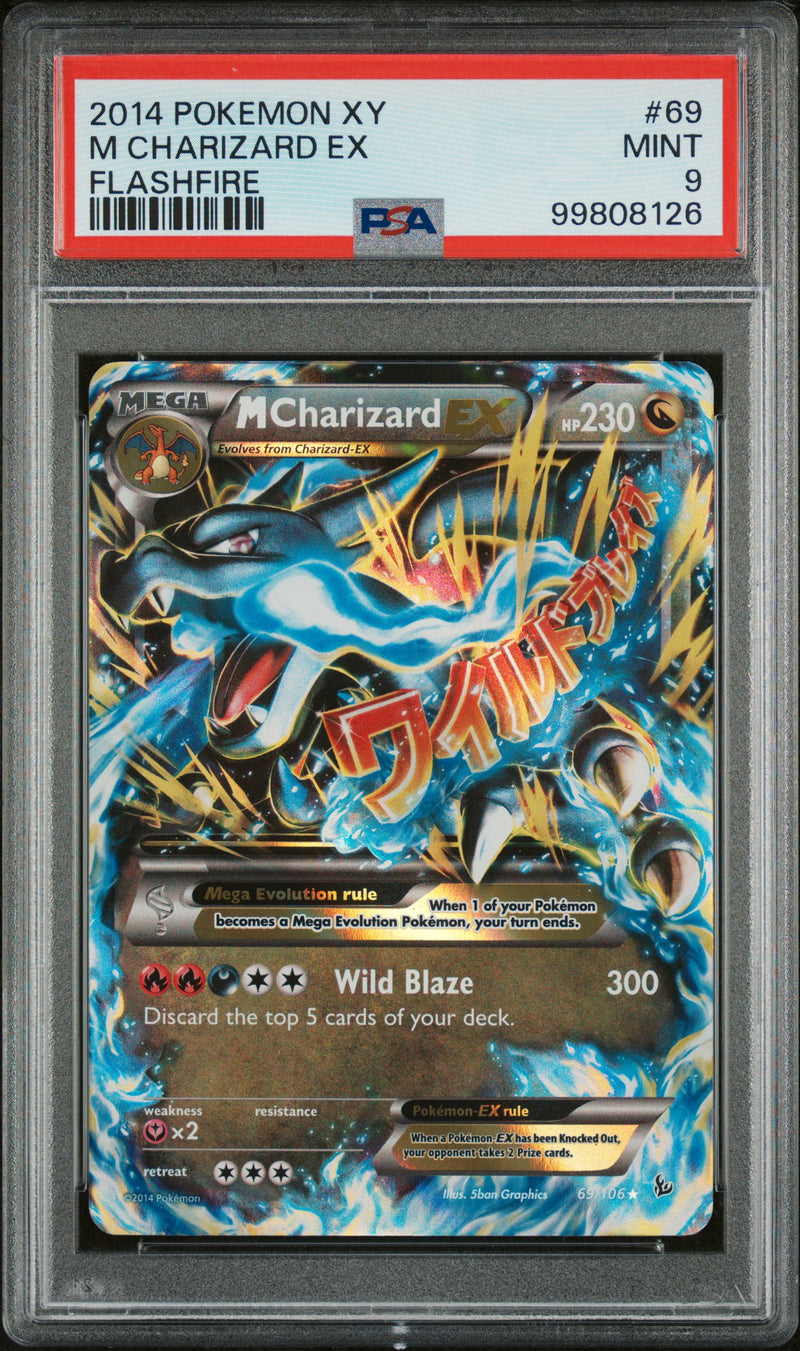 Load image into Gallery viewer, M Charizard EX #69/106 Ultra Rare Flashfire 2014 PSA 9
