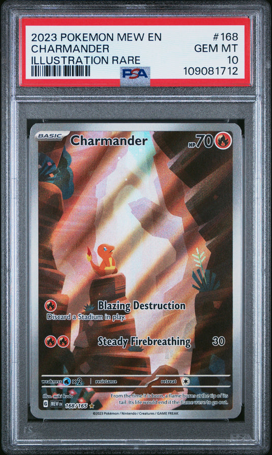 Charmander #168/165 Illustration Rare 151 2023 NM
