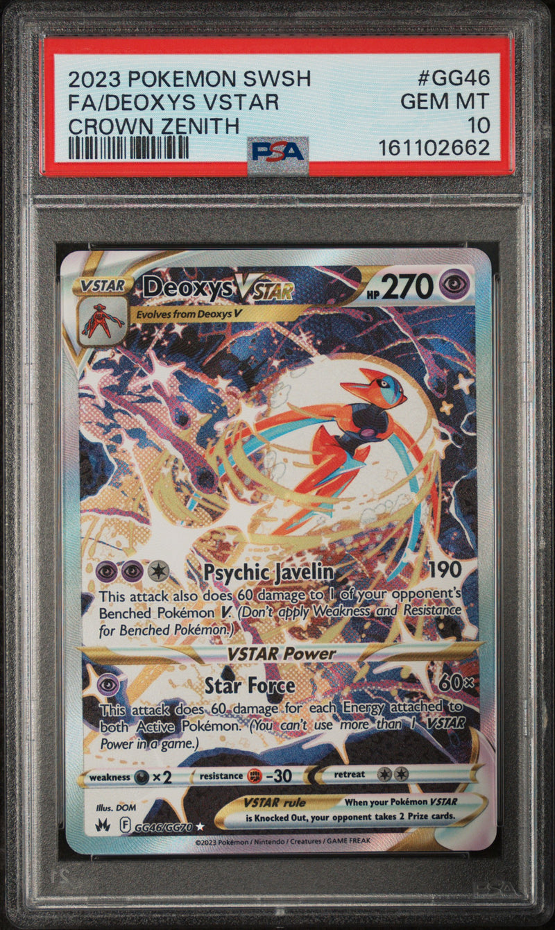 Load image into Gallery viewer, Deoxys VSTAR #GG46/GG70 Trainer Gallery Crown Zenith 2023 PSA 10
