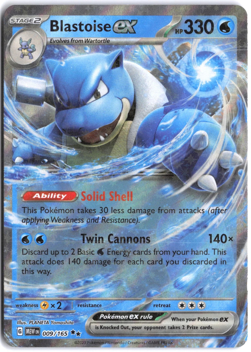 Load image into Gallery viewer, Blastoise ex #009/165 Ultra Rare 151 2023 NM
