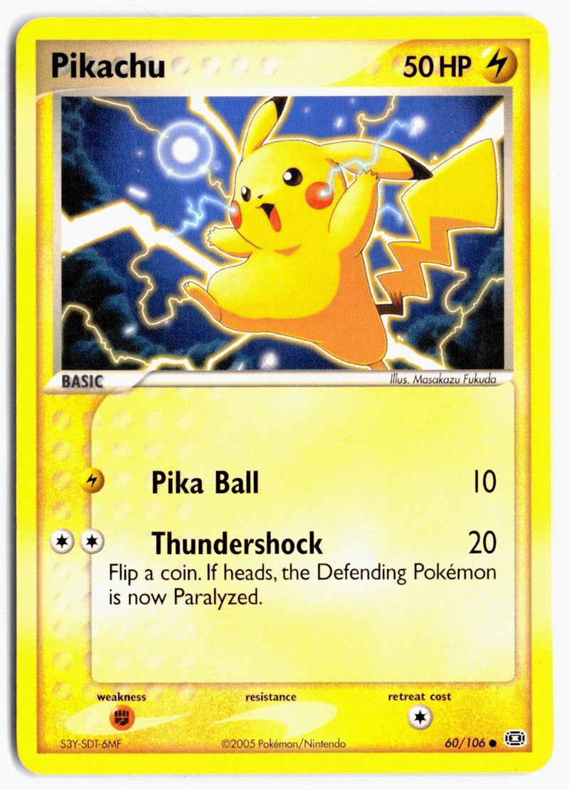 Load image into Gallery viewer, Pikachu #60/106 EX Emerald 2005 LP
