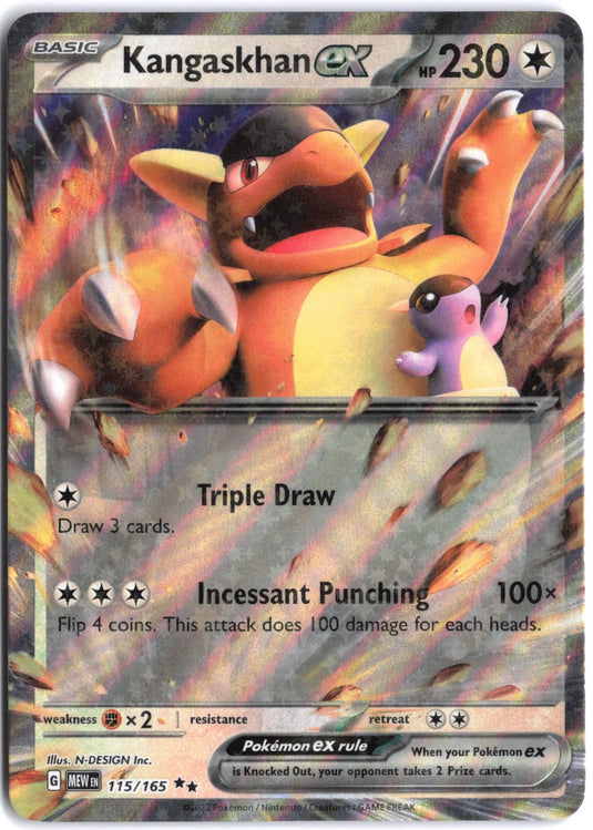 Kangaskhan ex #115/165 Ultra Rare 151 2023 NM