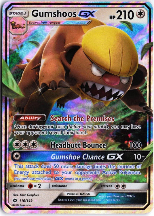 Gumshoos GX #110/149 Sun & Moon 2017 NM