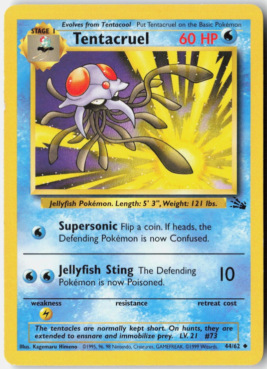 Tentacruel #44/62 Fossil Unlimited 1999 HP