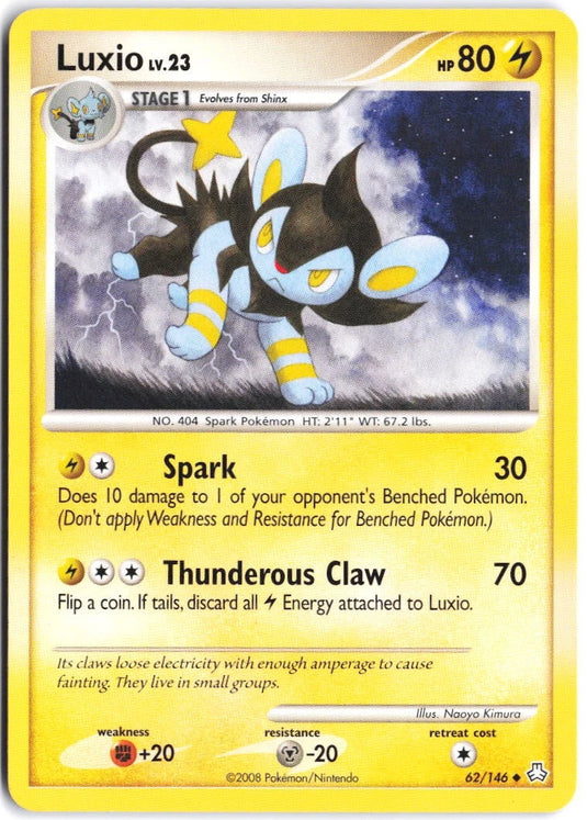 Luxio #62/146 Legends Awakened 2008 NM