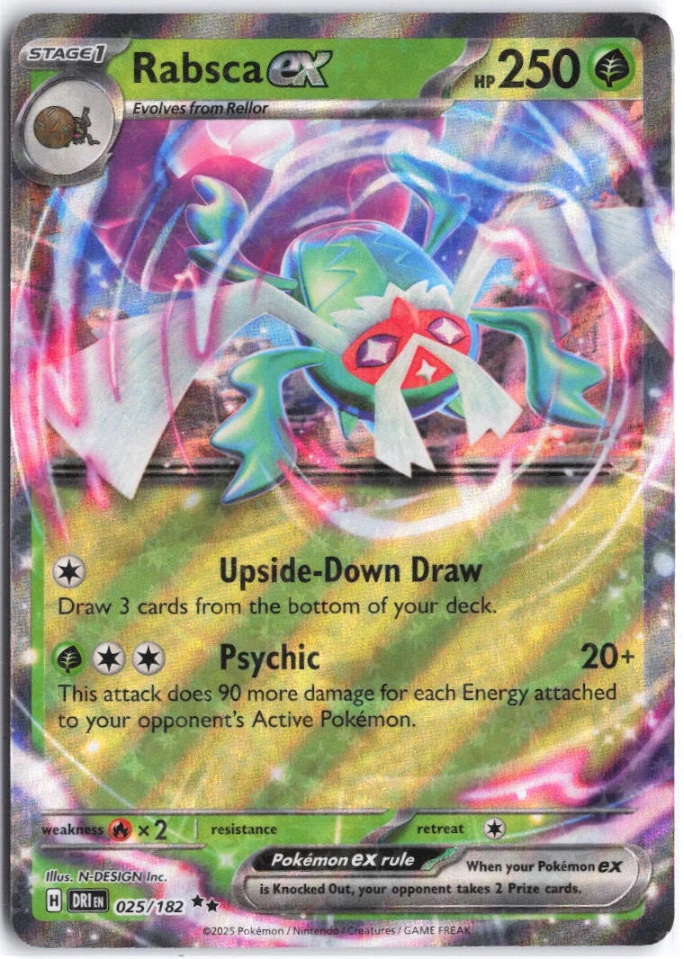 Load image into Gallery viewer, Rabsca ex #025/182 Destined Rivals 2025 NM
