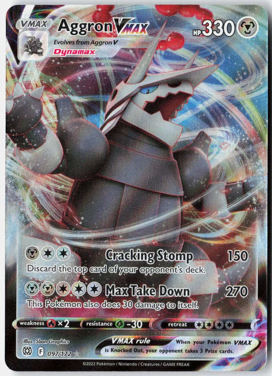 Aggron VMAX #097/172 Ultra Rare Brilliant Stars 2022 NM