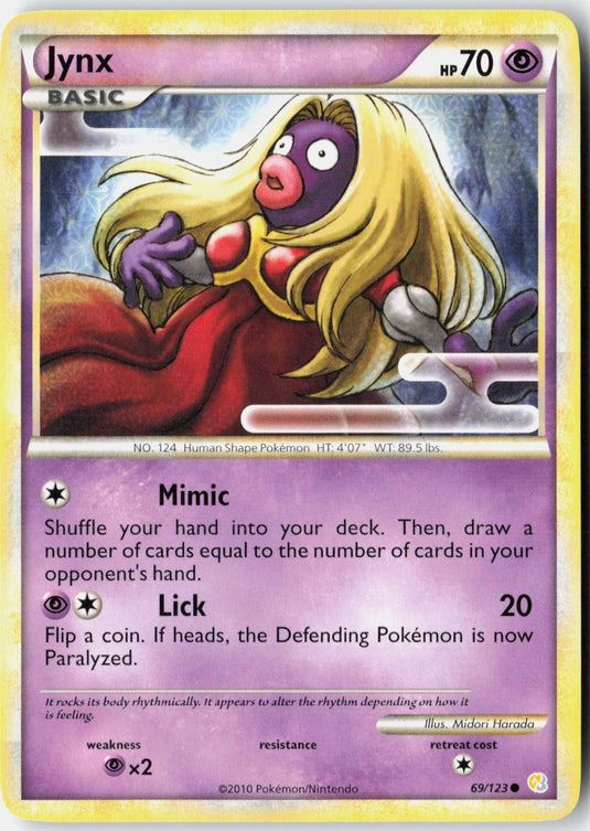 Jynx #69/123 HeartGold & SoulSilver 2010 MP