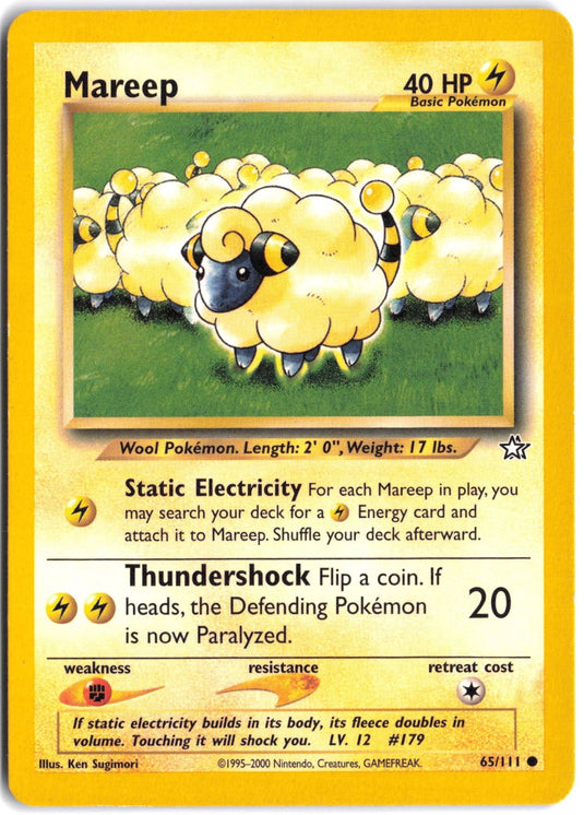 Mareep #65/111 Neo Genesis Unlimited 2000 MP