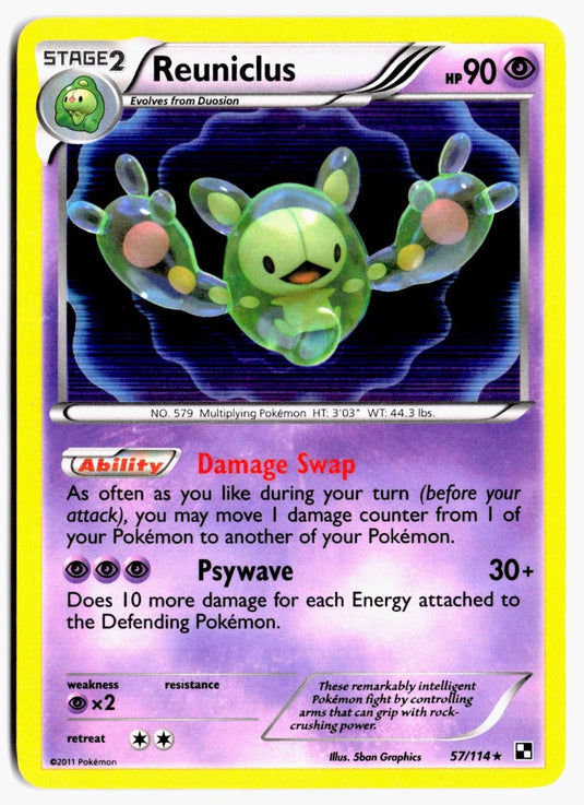 Reuniclus #57/114 Black & White 2011 LP