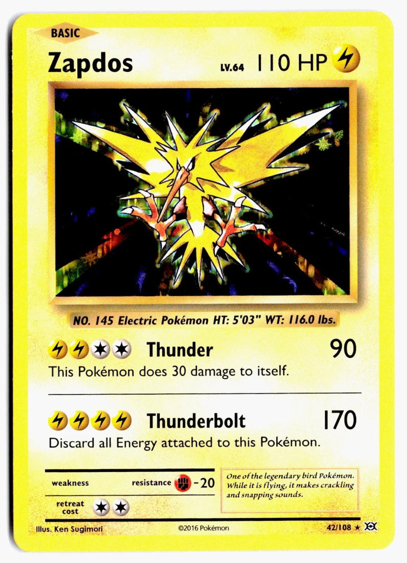Load image into Gallery viewer, Zapdos #42/108 Evolutions 2016 LP
