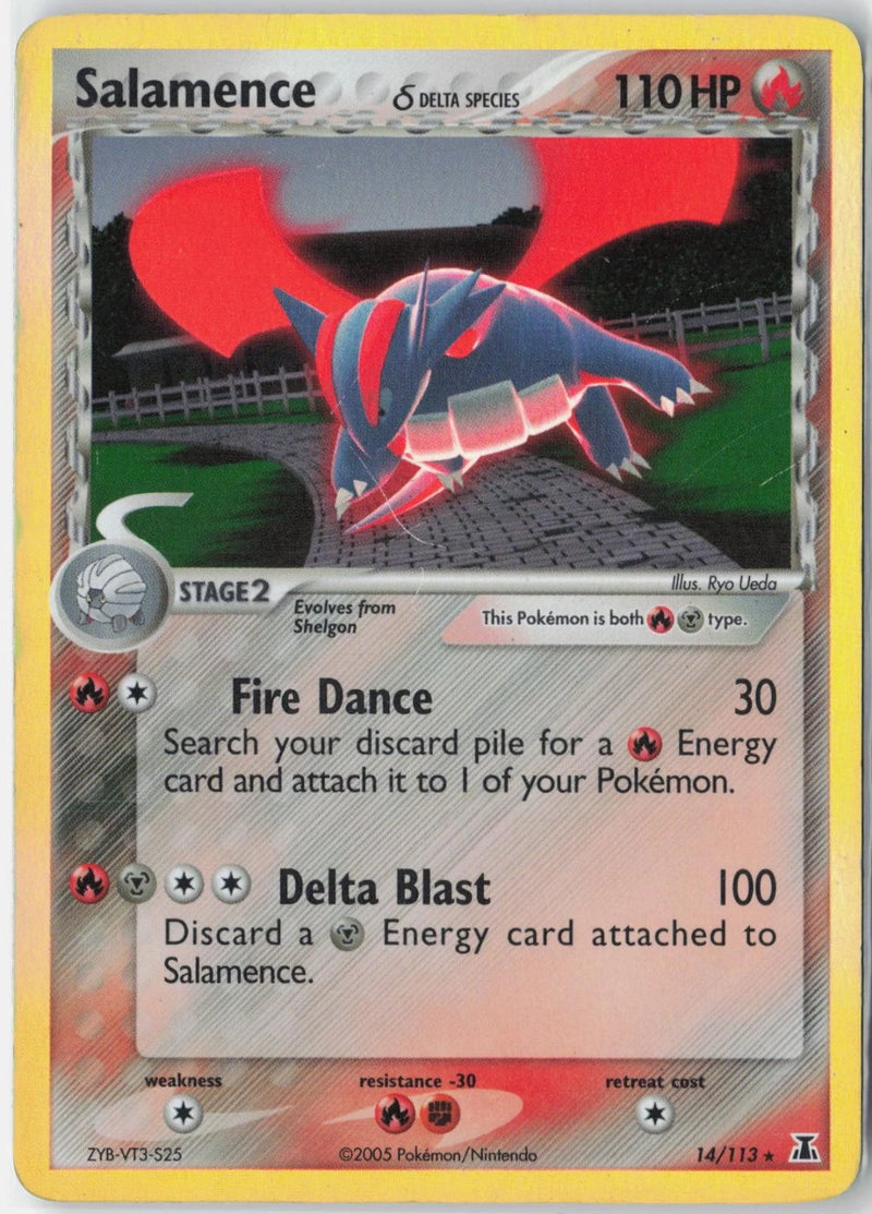 Load image into Gallery viewer, Salamence #14/113 EX Delta Species 2005 HP
