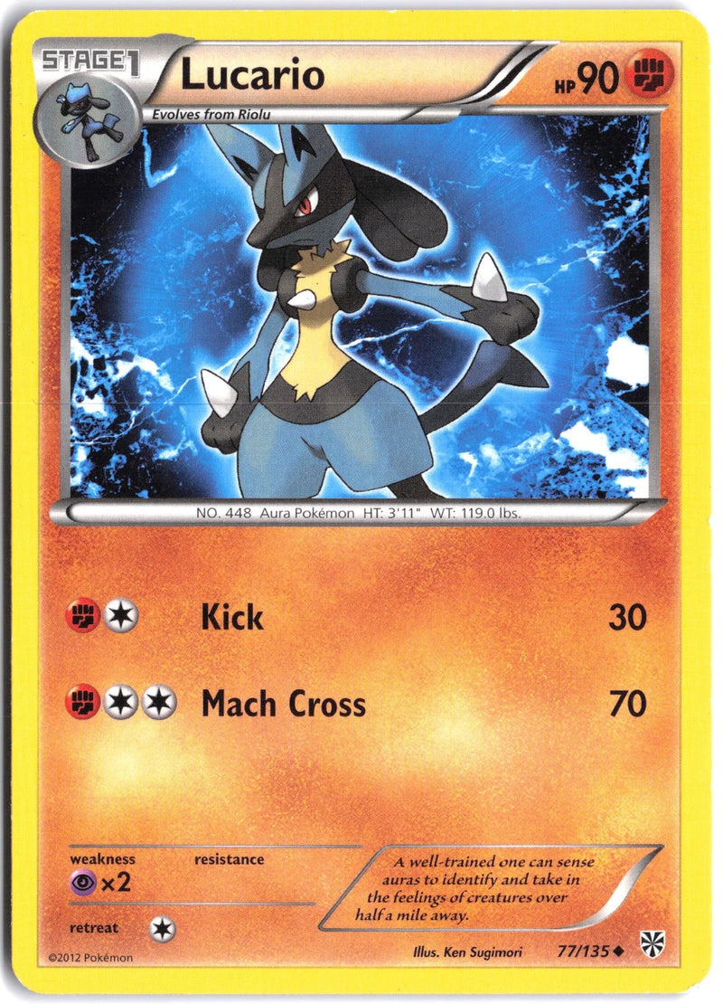 Load image into Gallery viewer, Lucario #77/135 Plasma Storm 2013 MP

