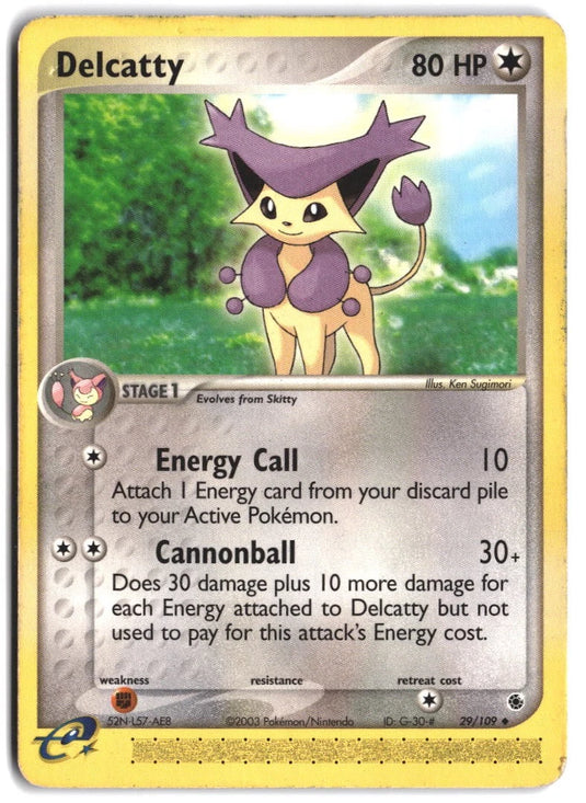Delcatty #29/109 EX Ruby & Sapphire 2003 MP