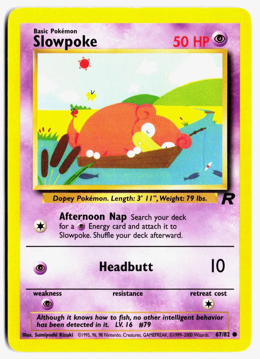 Slowpoke #67/82 Team Rocket Unlimited 2000 MP