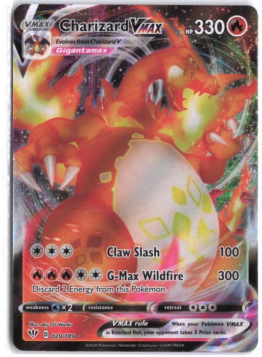 Charizard VMAX #020/189 Ultra Rare Darkness Ablaze 2020 NM