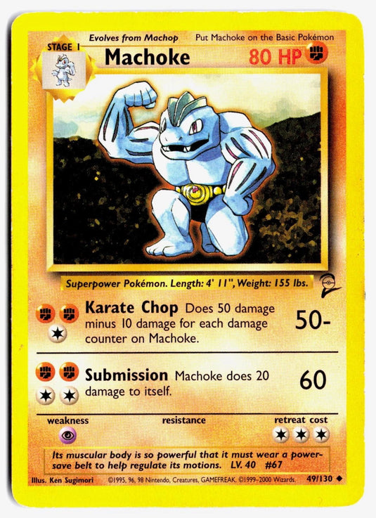 Machoke #49/130 Base Set 2 2000 HP