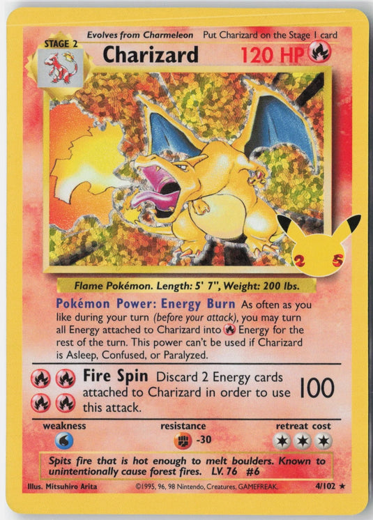 Charizard #4/102 Ultra Rare Celebrations 2021 NM