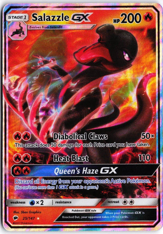 Salazzle GX #25/147 Burning Shadows 2017 NM