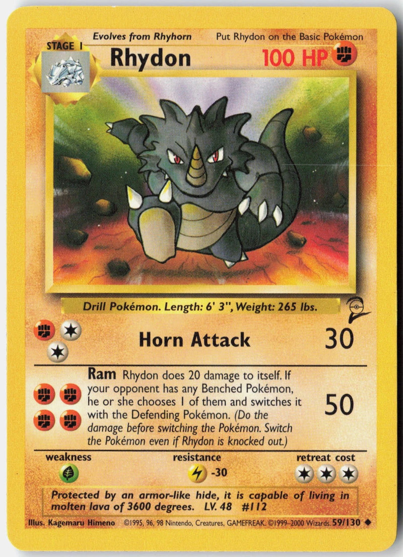 Load image into Gallery viewer, Rhydon #59/130 Base Set 2 2000 LP
