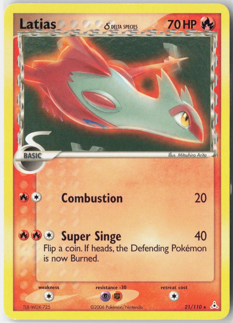 Load image into Gallery viewer, Latias #21/110 EX Holon Phantoms 2006 MP
