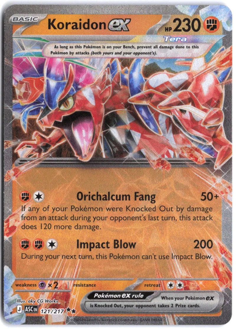 Load image into Gallery viewer, Koraidon ex #121/217 Ascended Heroes 2026 NM
