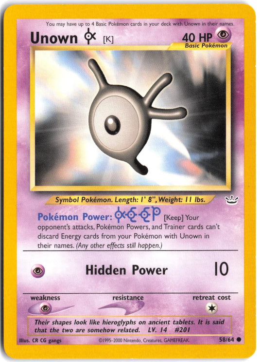 Unown K