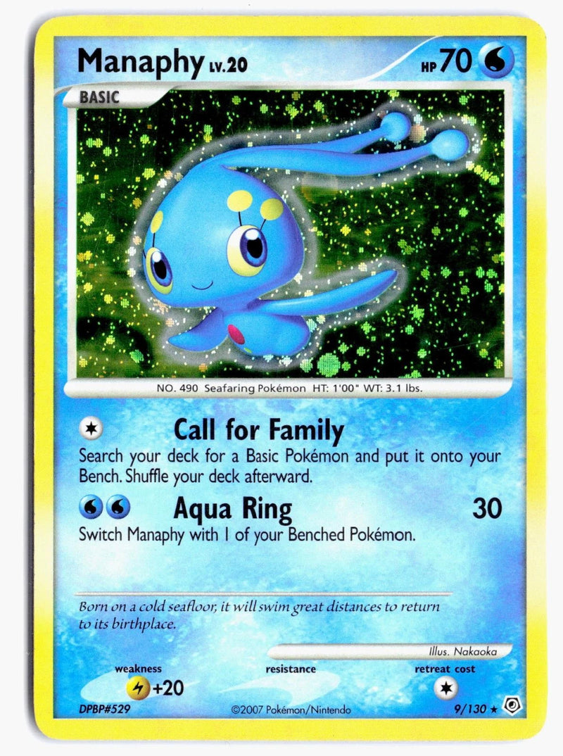 Load image into Gallery viewer, Manaphy #9/130 Diamond &amp; Pearl 2007 LP

