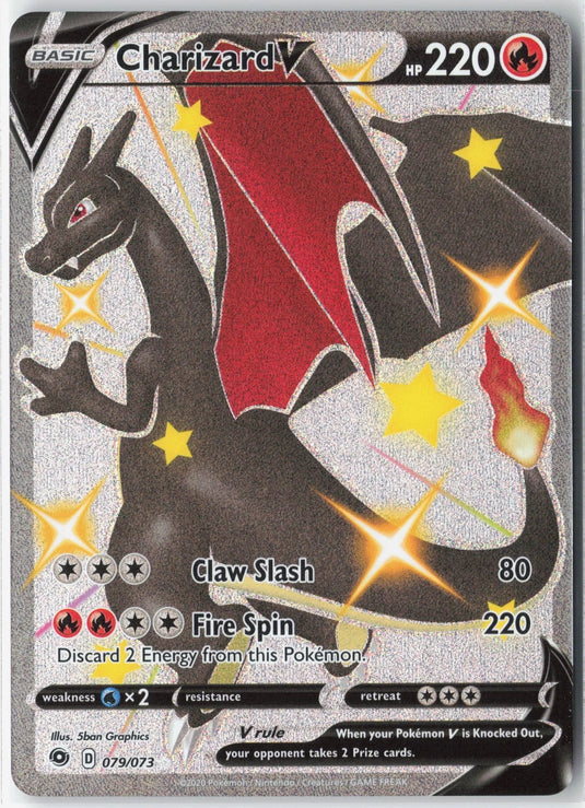Charizard V #079/073 Secret Rare Champion's Path 2020 NM