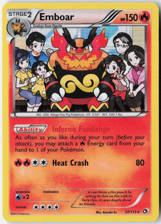 Emboar #27/113 Legendary Treasures 2013 LP