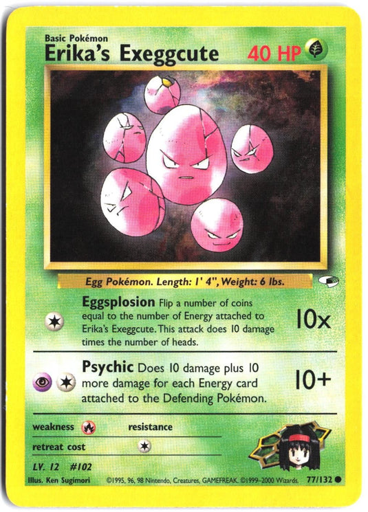 Erika's Exeggcute #77/132 Gym Heroes Unlimited 2000 NM