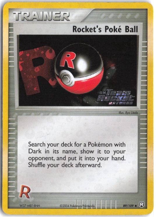 Rocket's Poke Ball #89/109 EX Team Rocket Returns 2004 MP