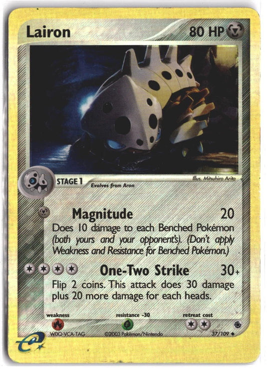 Lairon #37/109 EX Ruby & Sapphire 2003 MP
